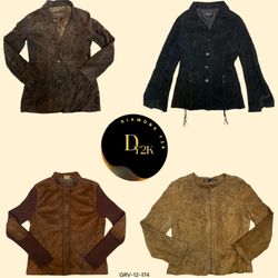 Vintage Y2K Suede Structure Coats by Wet Seal & Mo..