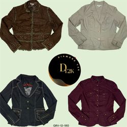 Y2K Cotton & Corduroy Jackets - Retro Vibes (GRV-1..