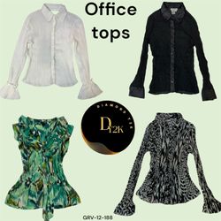 Y2K Vintage Office Chic Tops (GRV-12-188)