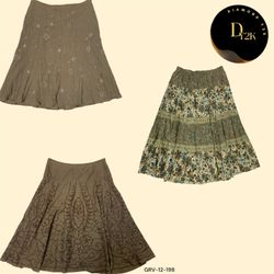 Y2K Coco Cotton Skirts - Vintage Chic & Timeless (..