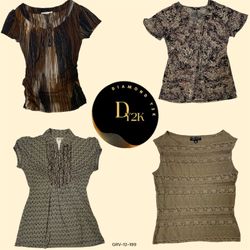 Y2K Coco Poly Tops - Vintage Chic Essentials (GRV-..