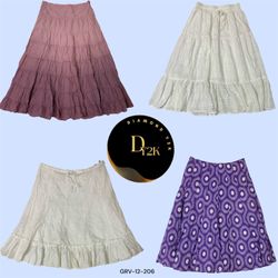 Retro Y2K Cotton Maxi Skirts (GRV-12-206)