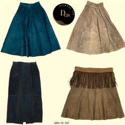 Vintage Y2K Leather Skirts Collection (GRV-12-212)