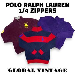 Ralph Lauren Polo 1/4 Zippers - 14 Pieces ( GV-226..