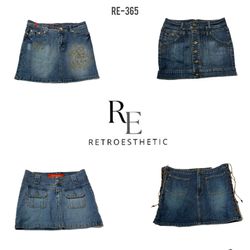 Y2K Unique Midi Denim Skirts (RE-023)