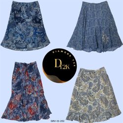 Y2K Vintage Blue Poly Skirts – Trendy Throwback (G..