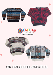 CR3113 Y2K Colourful Sweaters - 15 Pcs