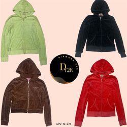 Y2K Juicy Couture Velour Hoodie (GRV-12-274)