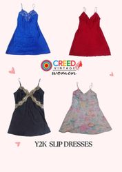 CR3124 Y2K Slip Dresses - 10 Pcs
