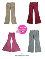 Pantaloni svasati in corduroy funky Y2K