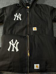 Vintage Carhartt x Yankees Rework style Printed Ho..