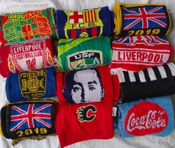 Football et écharpes de pays