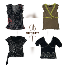 Y2k Gothic Grunge Tops (SU-064)