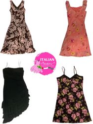 Pink and black Y2K dress