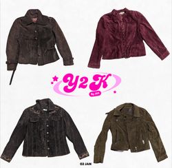 Y2K IT Girl Suede Structured Jackets