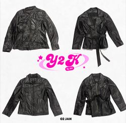 Y2K Matrix Vibe Leather Jackets