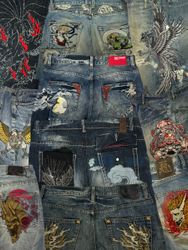 Japanese Embroidered Jeans 20 Pcs (B91)