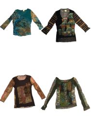 Y2K retro chic sleeved delight S-823