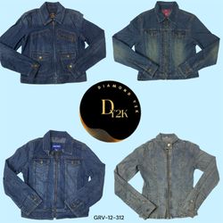 Vintage Y2K Denim Zipper Jacket (GRV-12-313)