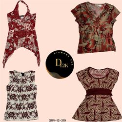 Y2K Red Floral Tops Collection – Featuring Wet sea..