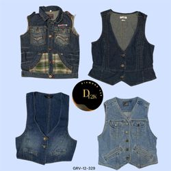 Vintage Y2K Denim Vest (GRV-12-329)