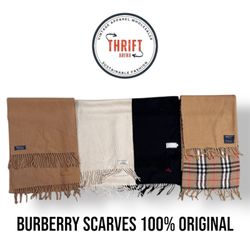 #VV600 Burberry Scarves Plain 100% Authentic 15PCs