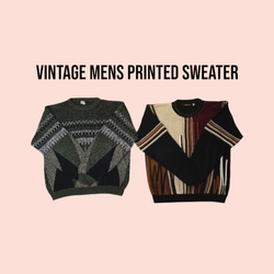 Vintage Printed Sweater