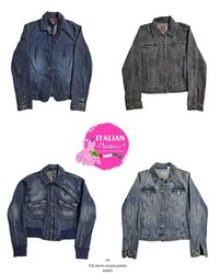 Veste en denim unique Y2K