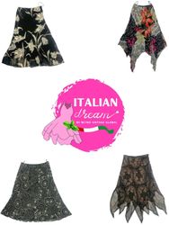 Dark floral y2k skirts mix