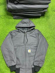 Rework carhartt Dunkelgrau Hoodie-Stil