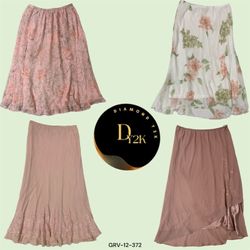 Vintage Y2K Pink Skirts Collection (GRV-12-372)