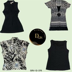 Trendy Y2K Black Tops for All Occasions (GRV-12-37..