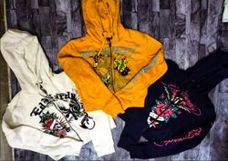Ladies ED Hardy Cropped Hoodies MOQ 50 Pcs