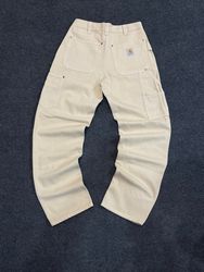 Vintage Carhartt Rework Style Double Knee Beige Pa..