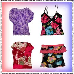 Maximalist Y2K Floral Tops Mix (SS-944)