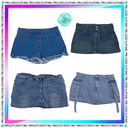 Y2k Sexy denim short skirts