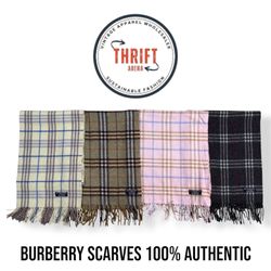 #VV624 Burberry Scarves 100% Authentic Cashmere/Wo..