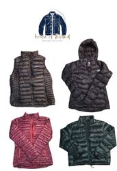 The North face,Montbell and patagonia Puffers