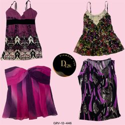 Vintage Y2K Purple Cami Collection (GRV-12-446)