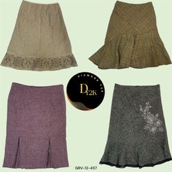 Cozy Y2K Wool Skirts - Timeless Vintage Style (GRV..