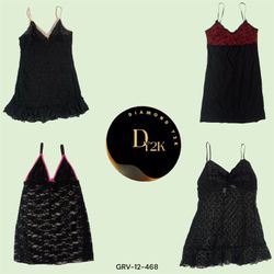 Classic Y2K Black Cami Tops (GRV-12-468)