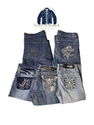 Design della tasca posteriore jeans flare Y2k