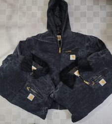 Vintage Carhartt Faded Black Rework Style Active &..