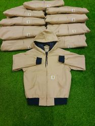 Vintage Carhartt Rework Hooded Beidge Color Jacket..