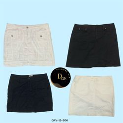 Y2K Black & White Cotton Skirt Collection (GRV-12-..