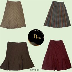 Y2K Vintage Wool Skirts (GRV-12-511)