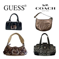 Y2K Coach Leather Bags: 10 Pcs