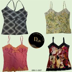 Y2K Vintage Cami Tops Collection (GRV-1-007)