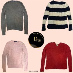 Y2K Cable Net Sweater & Polo Collection - Vintage ..