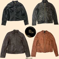 Vintage Y2K Leather Blazer – Sleek & Stylish (GRV-..